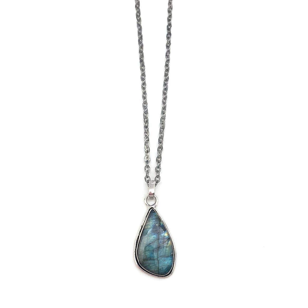 Handcrafted Semiprecious Stone Necklace - Labradorite