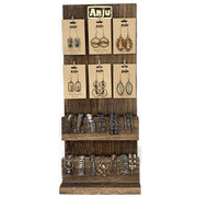 Wire-Wrapped Stone Earrings, Bracelets, and Display Prepack