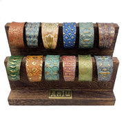 Brass Patina Bracelet Prepack - 12 Cuffs and Display