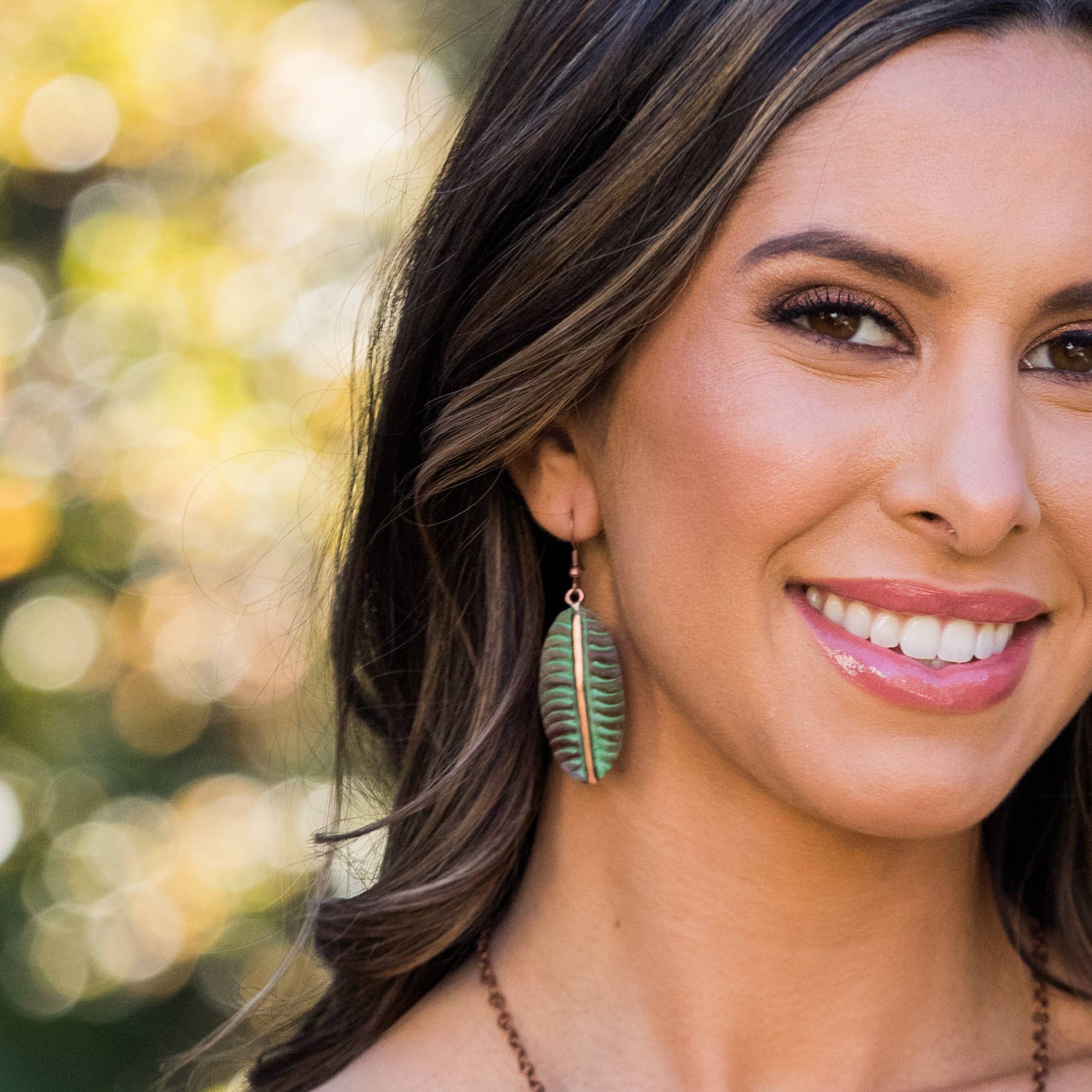 Copper Patina Earrings Prepack without Display