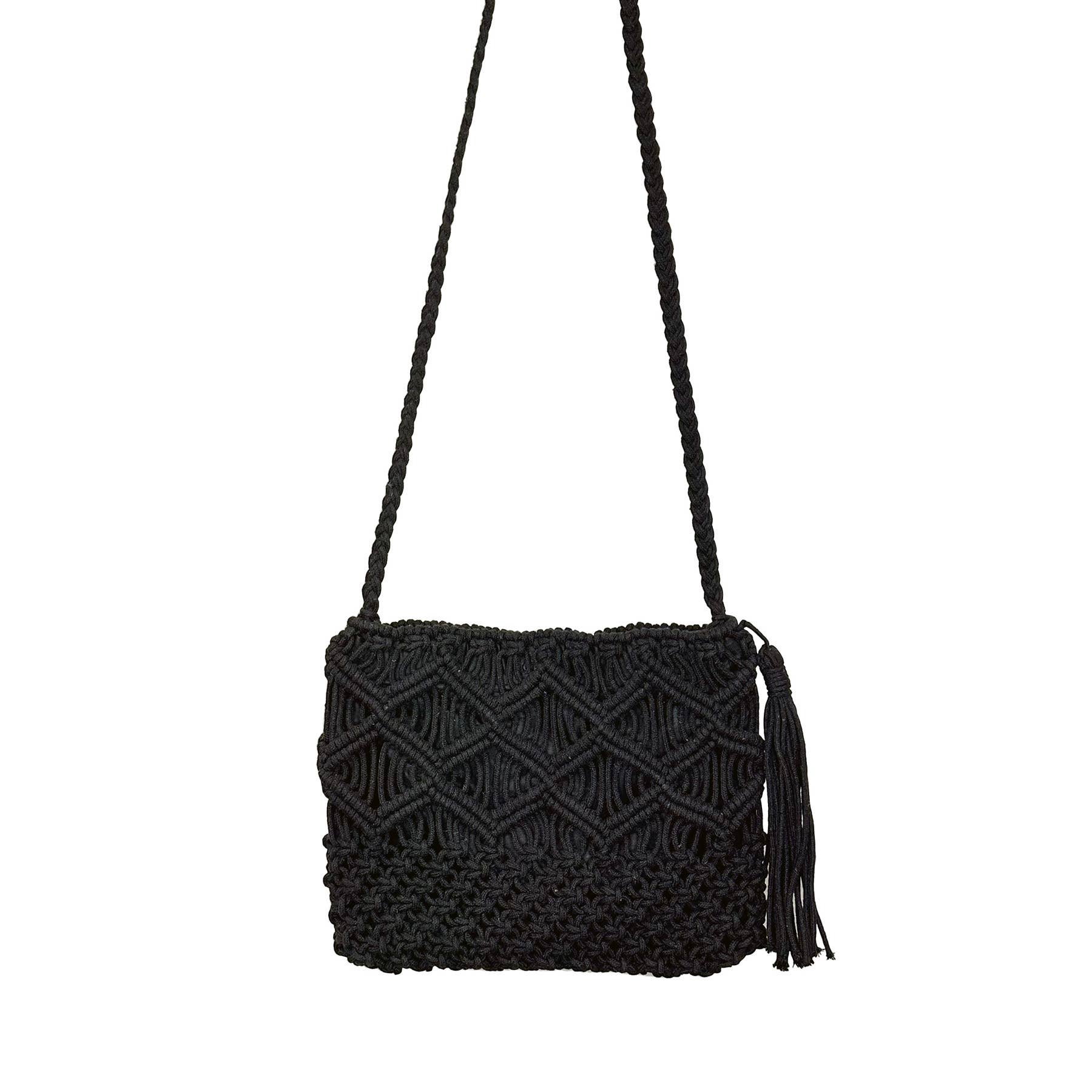 Adira Woven Cotton Crossbody Macrame Bags