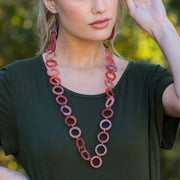 Omala Rosy Cheeks Collection Necklace - Small Open Rings