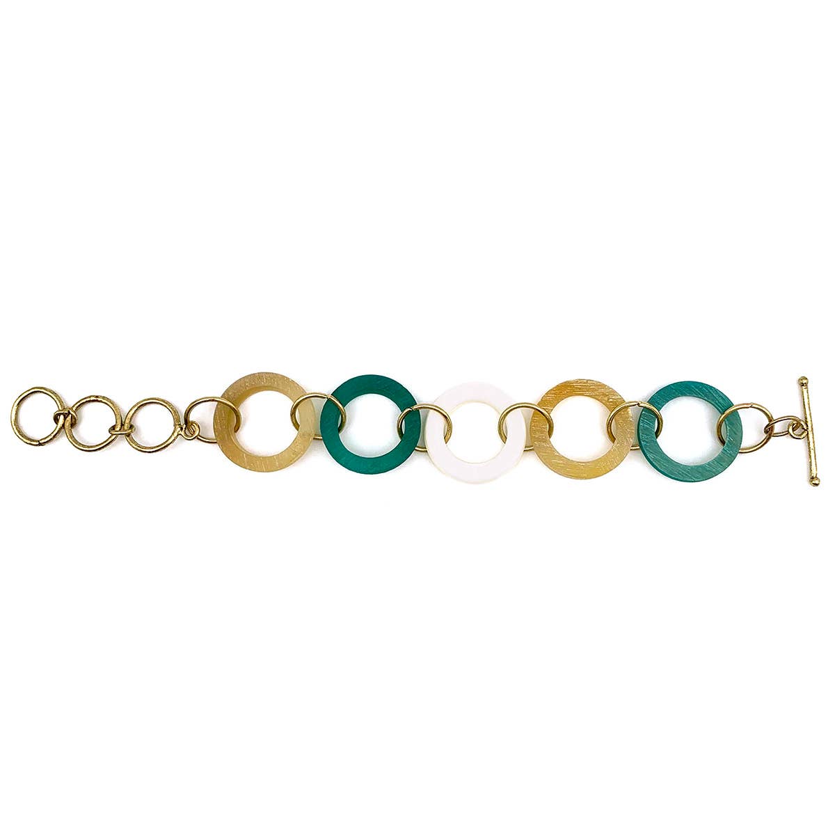Omala Azure Coast Collection Open Circles Link Bracelet