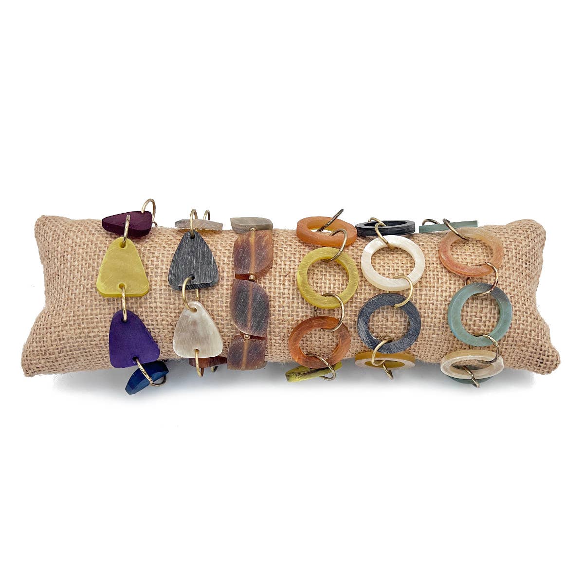 6 Omala Assorted Link Bracelets with Display