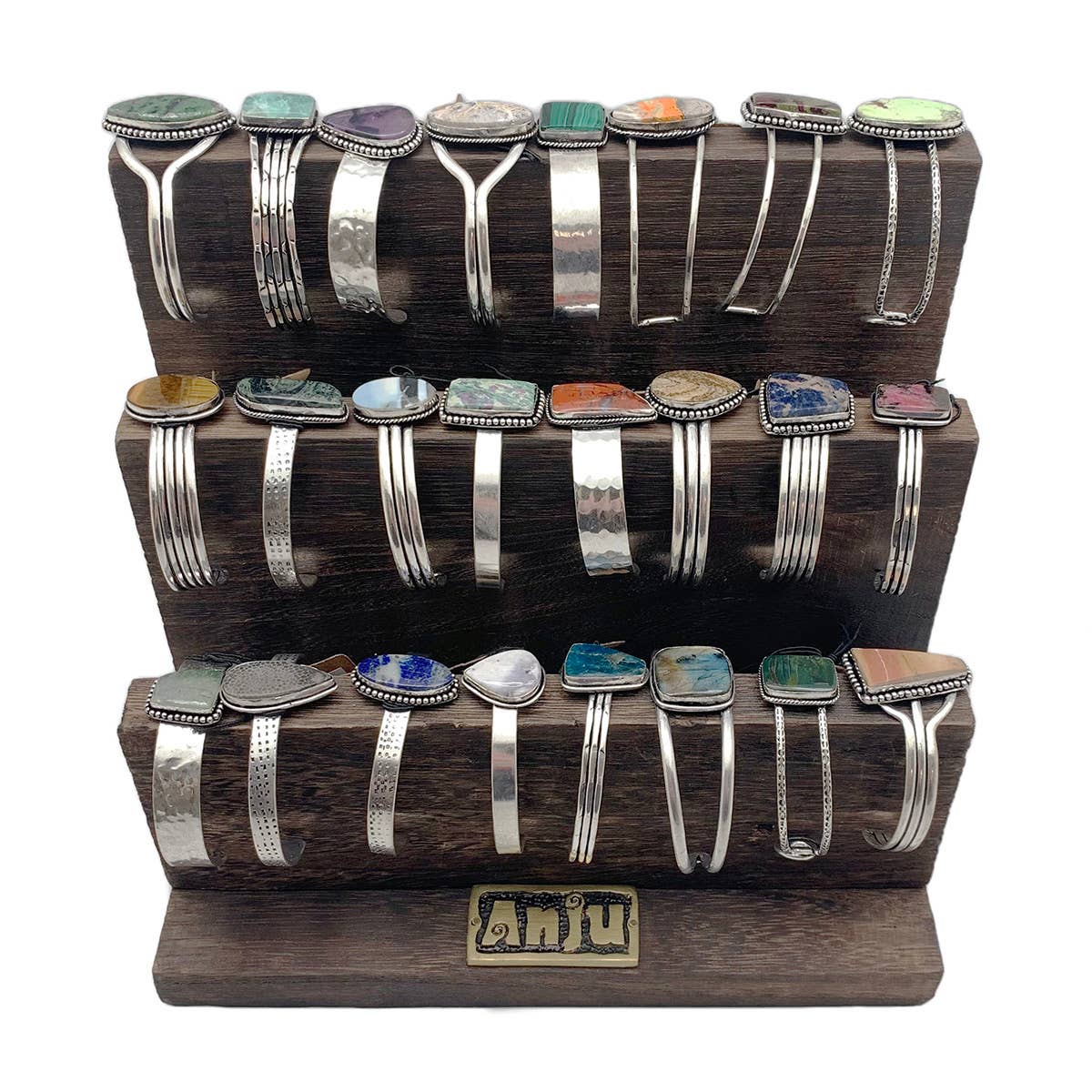 Kashi Semiprecious Stone 24 Cuffs Prepack (with Display)