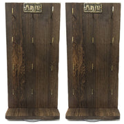 Double Sided Wooden Spinner Display - 12 Hooks On Each Side