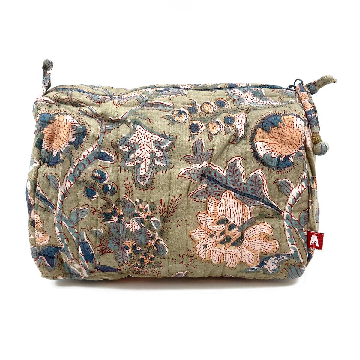 Serenity Large Travel Kit - Block Printed Cotton