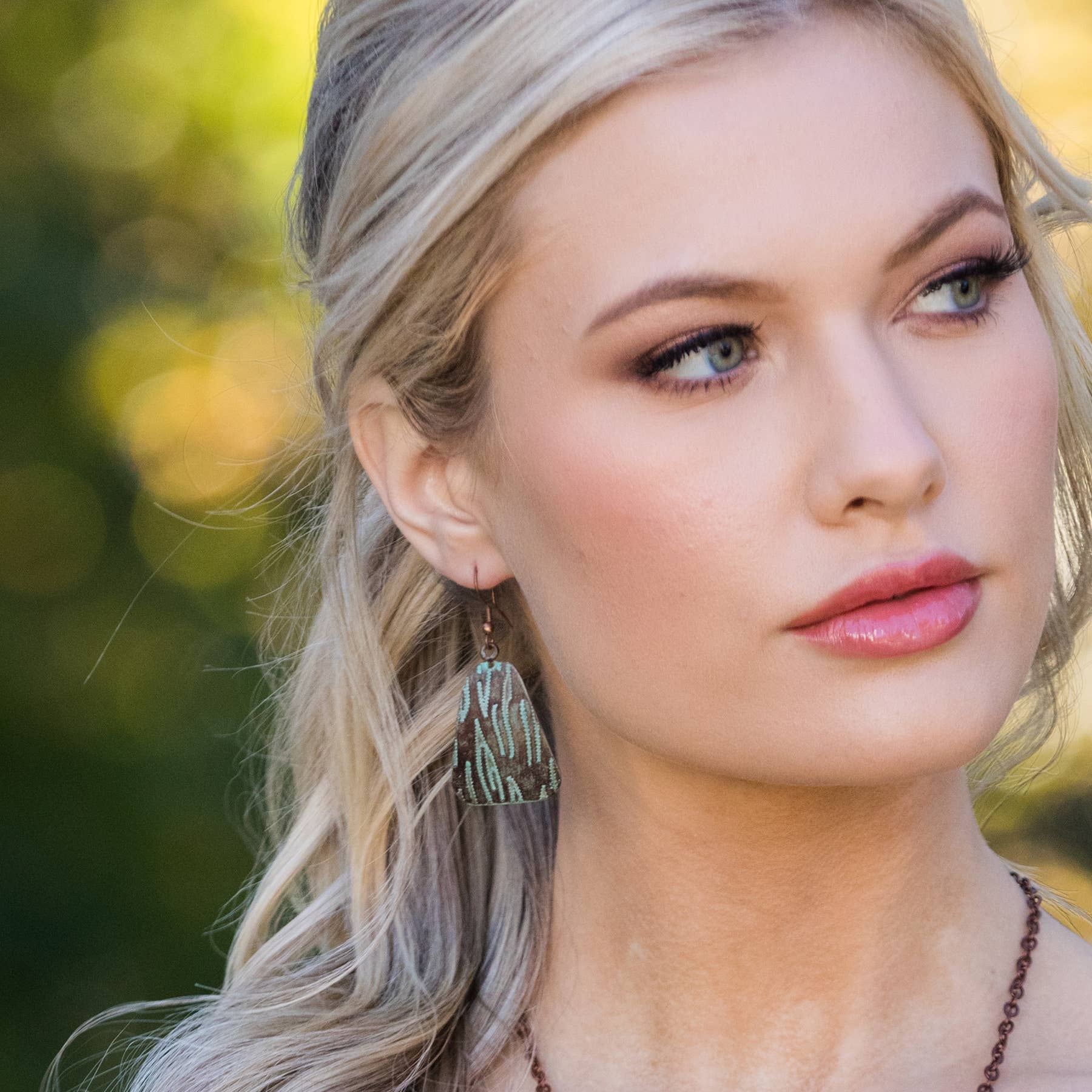 Copper Patina Earrings Prepack without Display