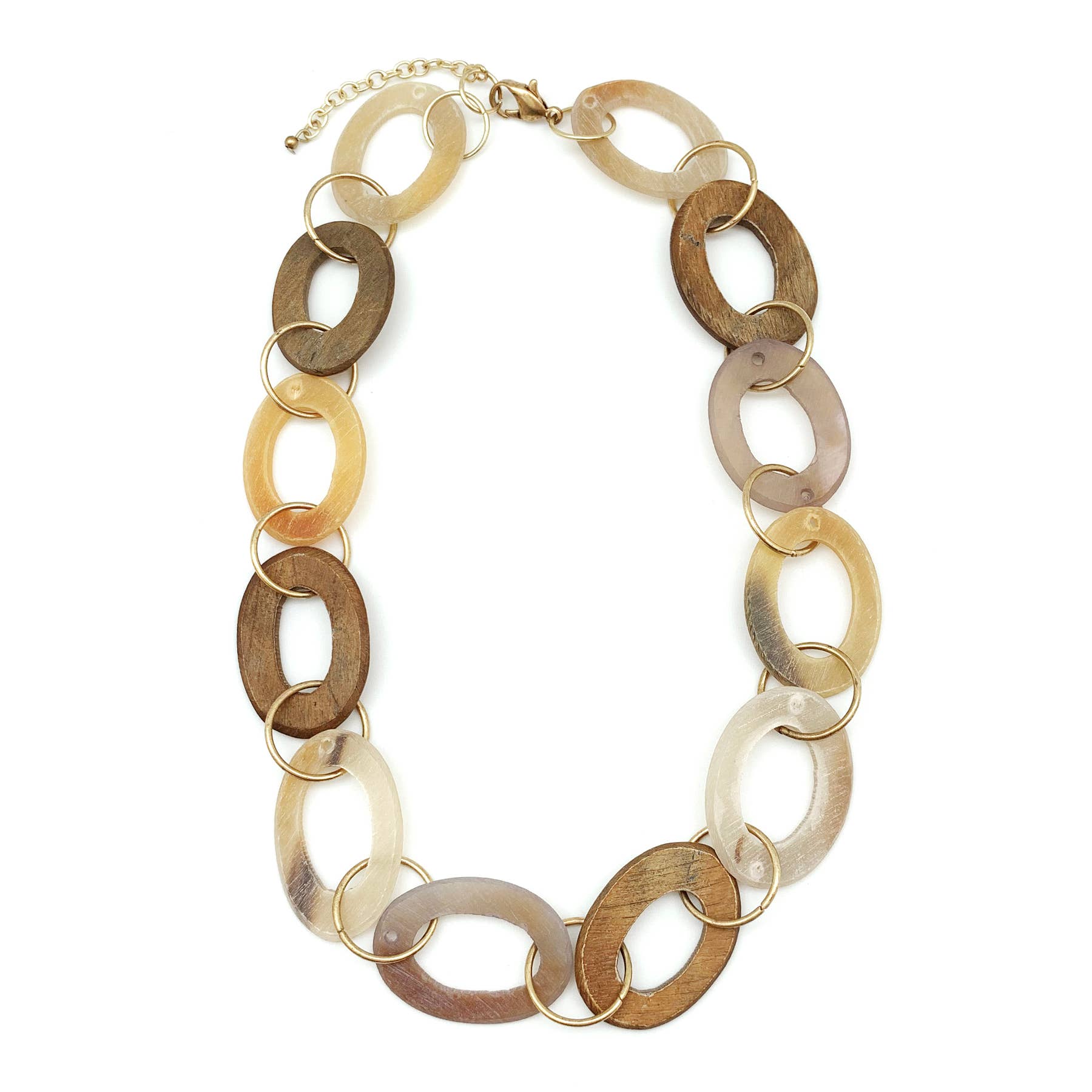 Omala Natural Beige Collection Necklace - Short Chain