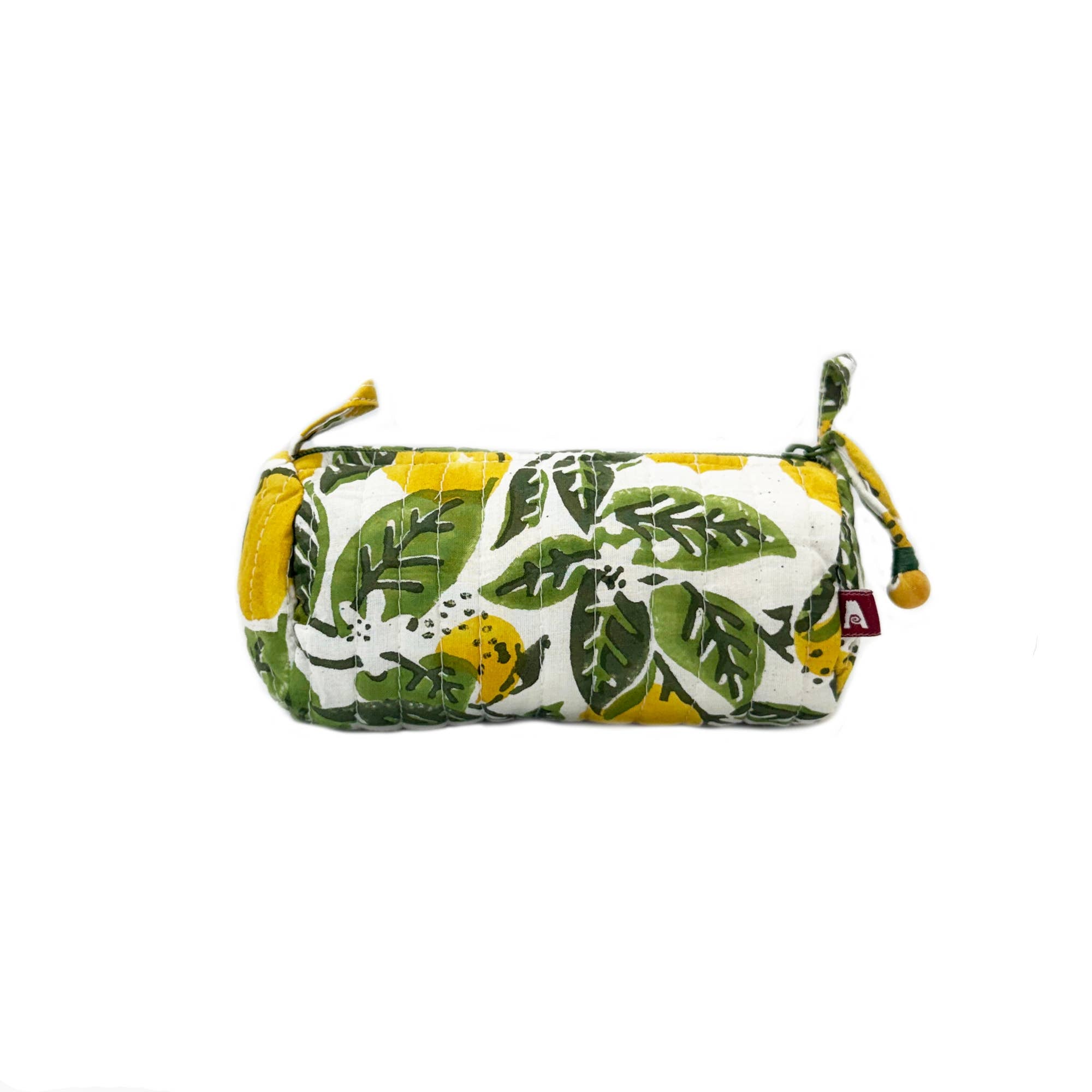 Lemon Grove Block Printed Accessory Bag