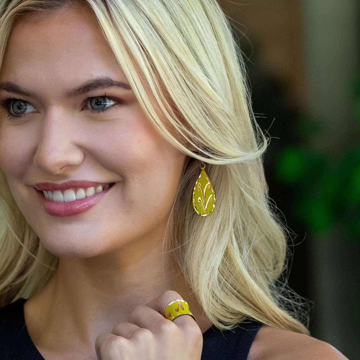 Patina Engraved Copper Earring Pre-Pack - No Display