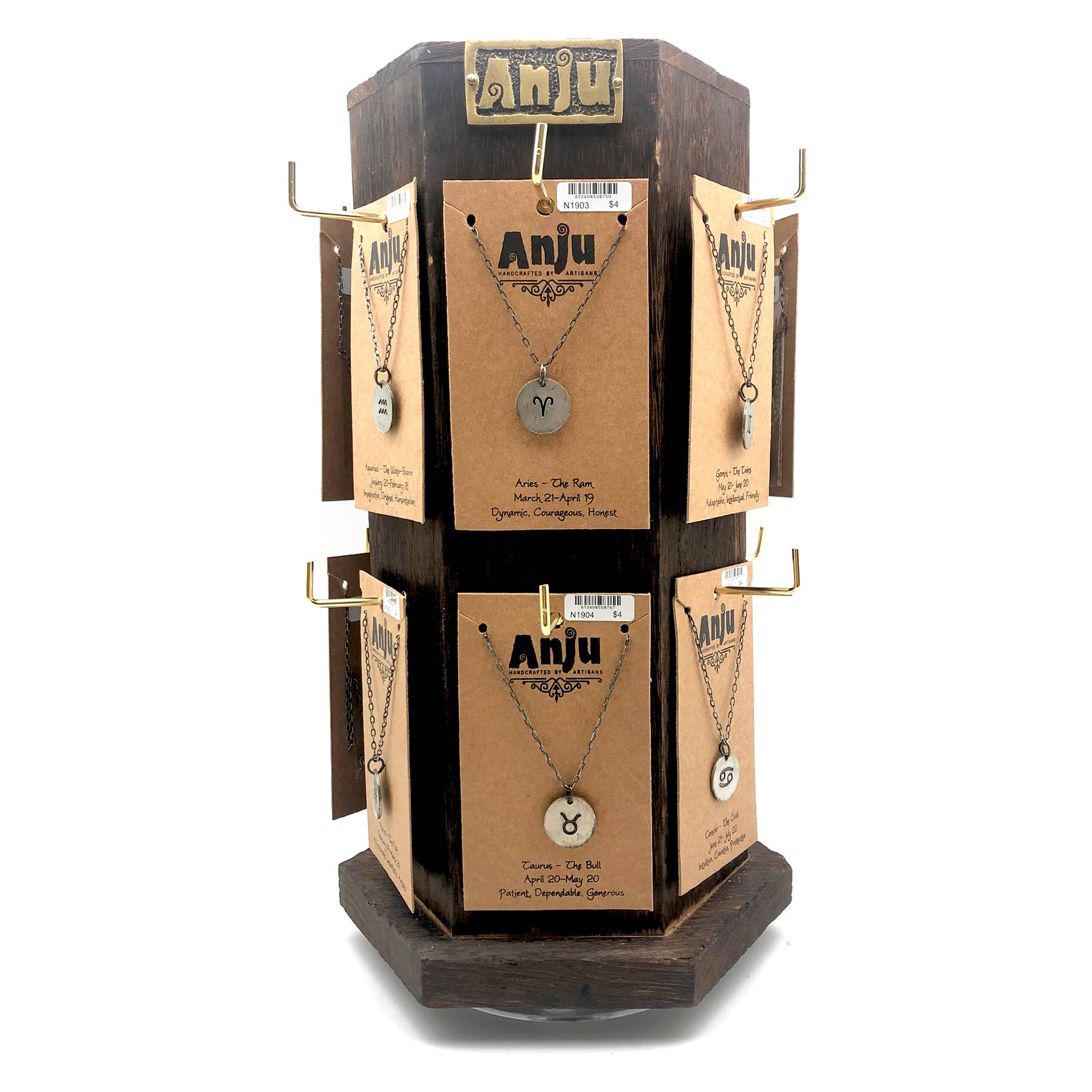 Zodiac Pewter Necklace Prepack - 24 Necklaces (no Display)