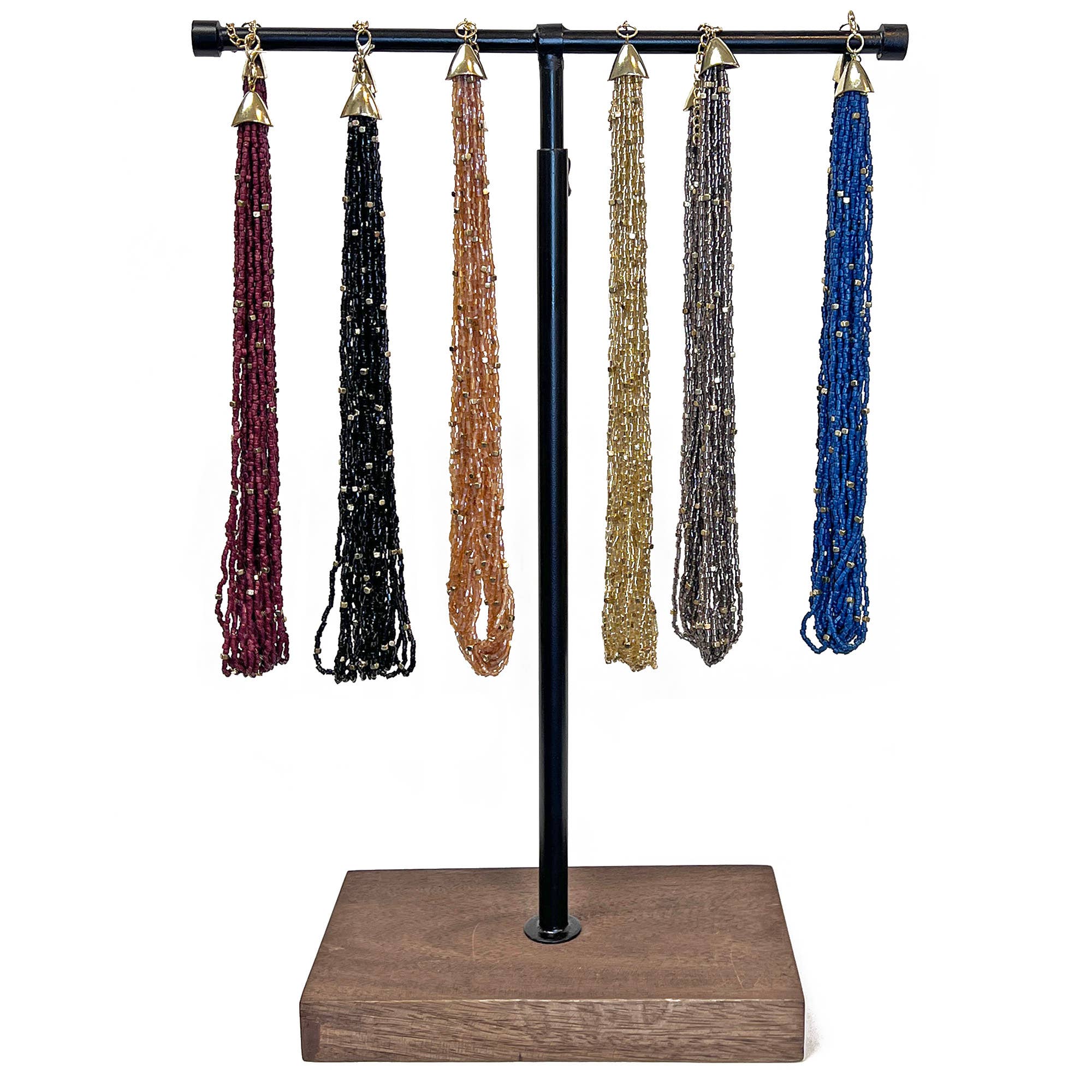 Seed Bead Necklace Prepack - 6 Necklaces and Display