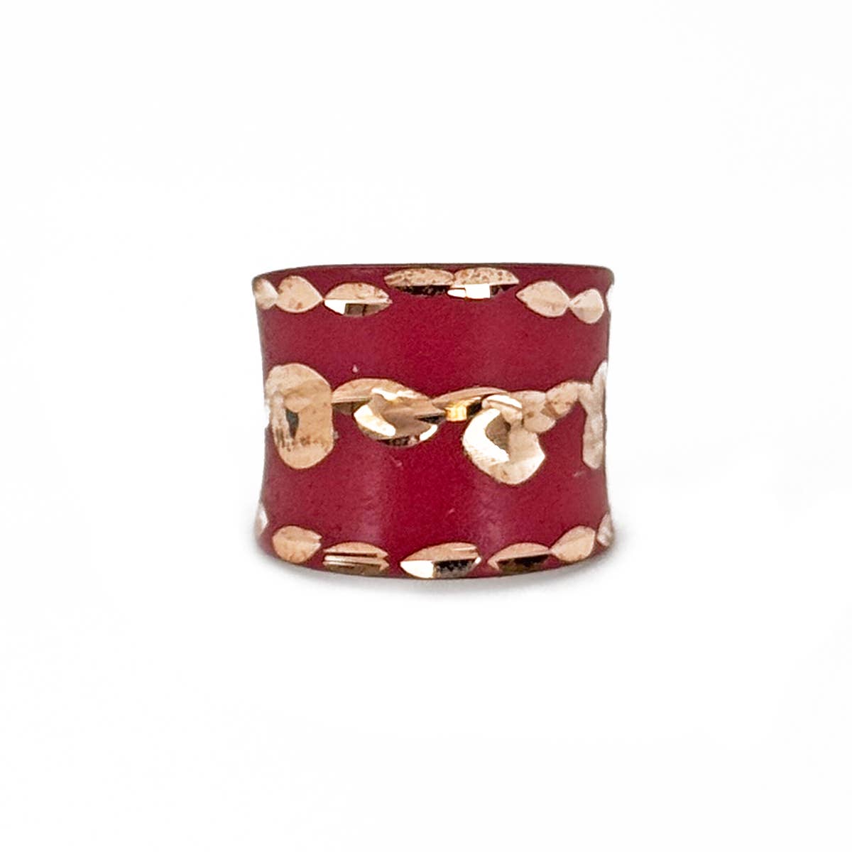 Patina Crimson Whirl Ring