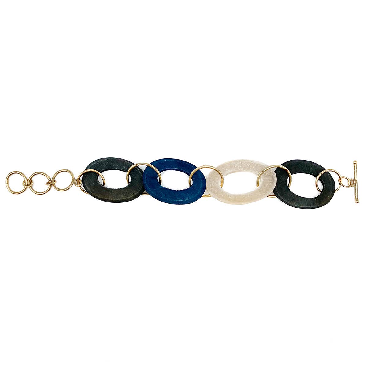 Omala Misty Greens Collection Chain Link Bracelet