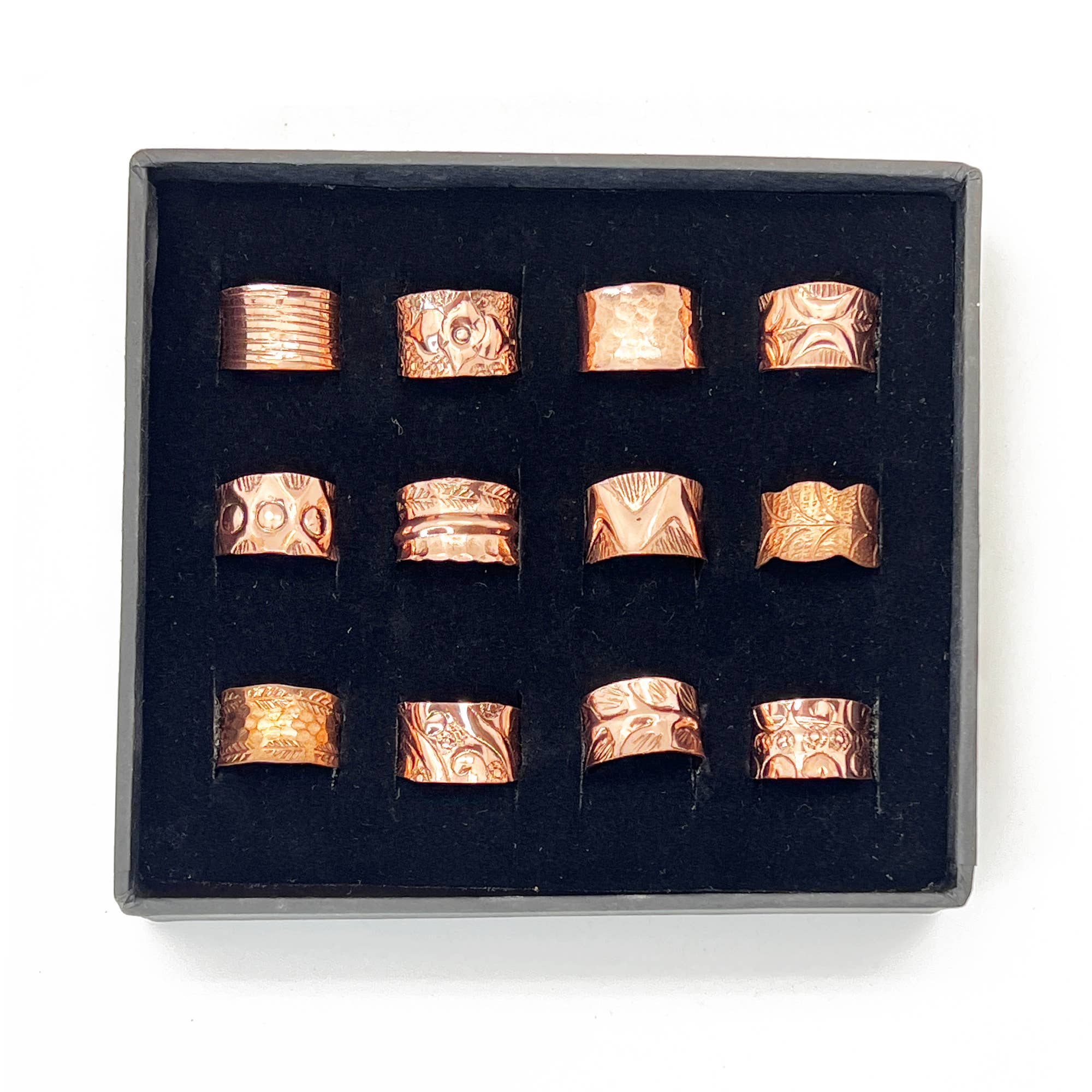 Handcrafted Copper Ring Prepack - 12 Count (No Display)