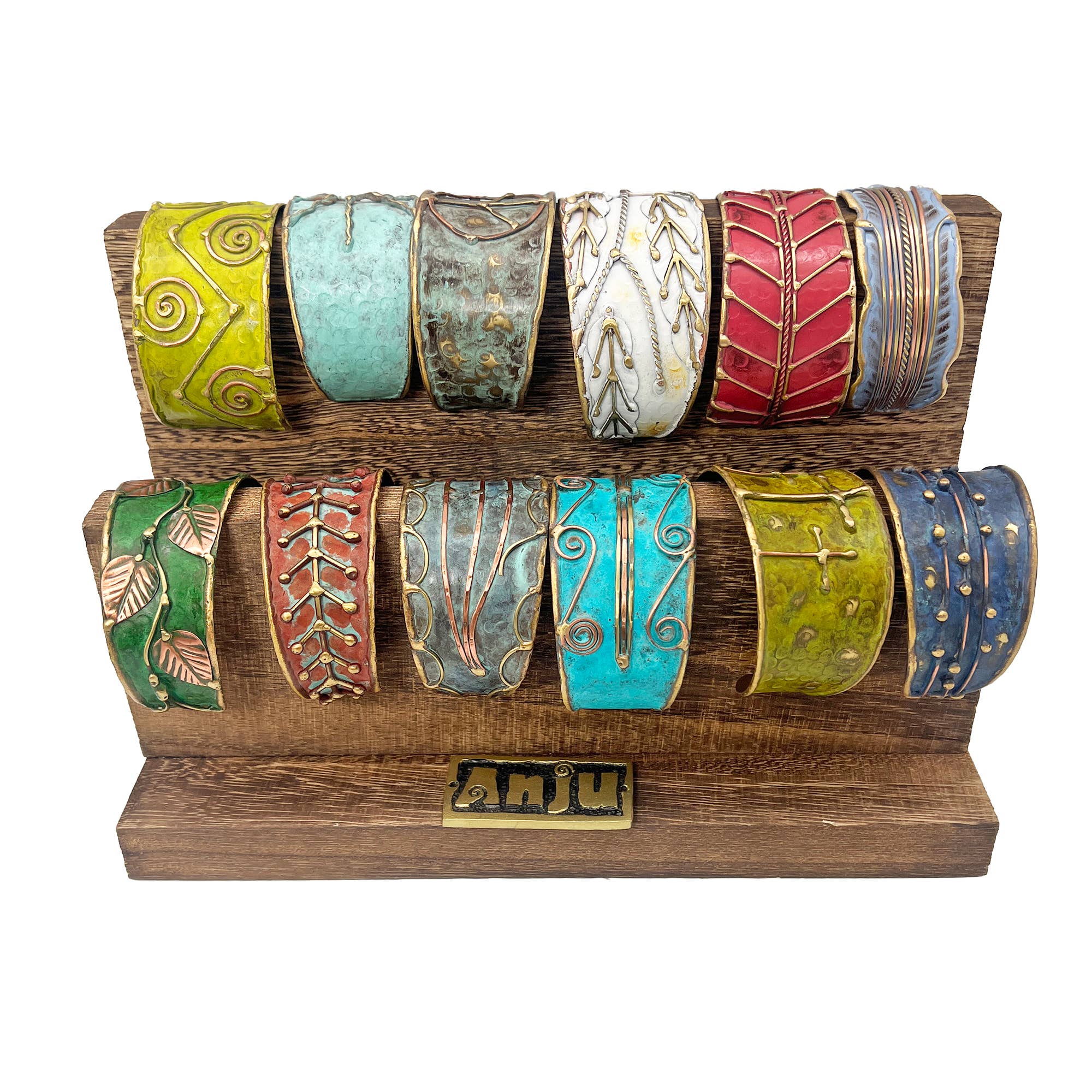 Handcrafted Mixed Metal Patina Cuff Prepack - 12 Count