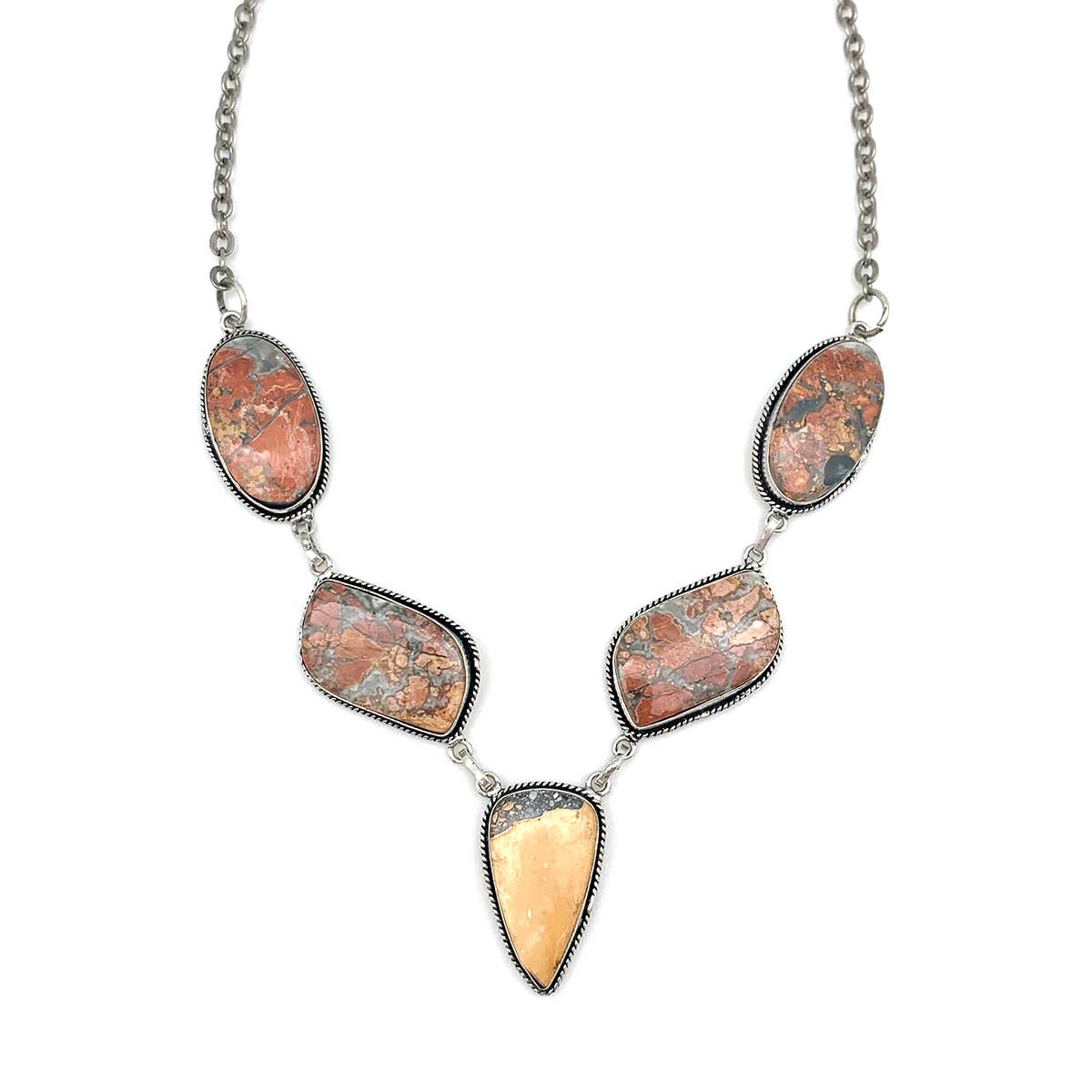 Handcrafted Semiprecious Stone Necklace - Maligano Jasper