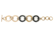 Omala Silver Fog Collection Open Circles Link Bracelet