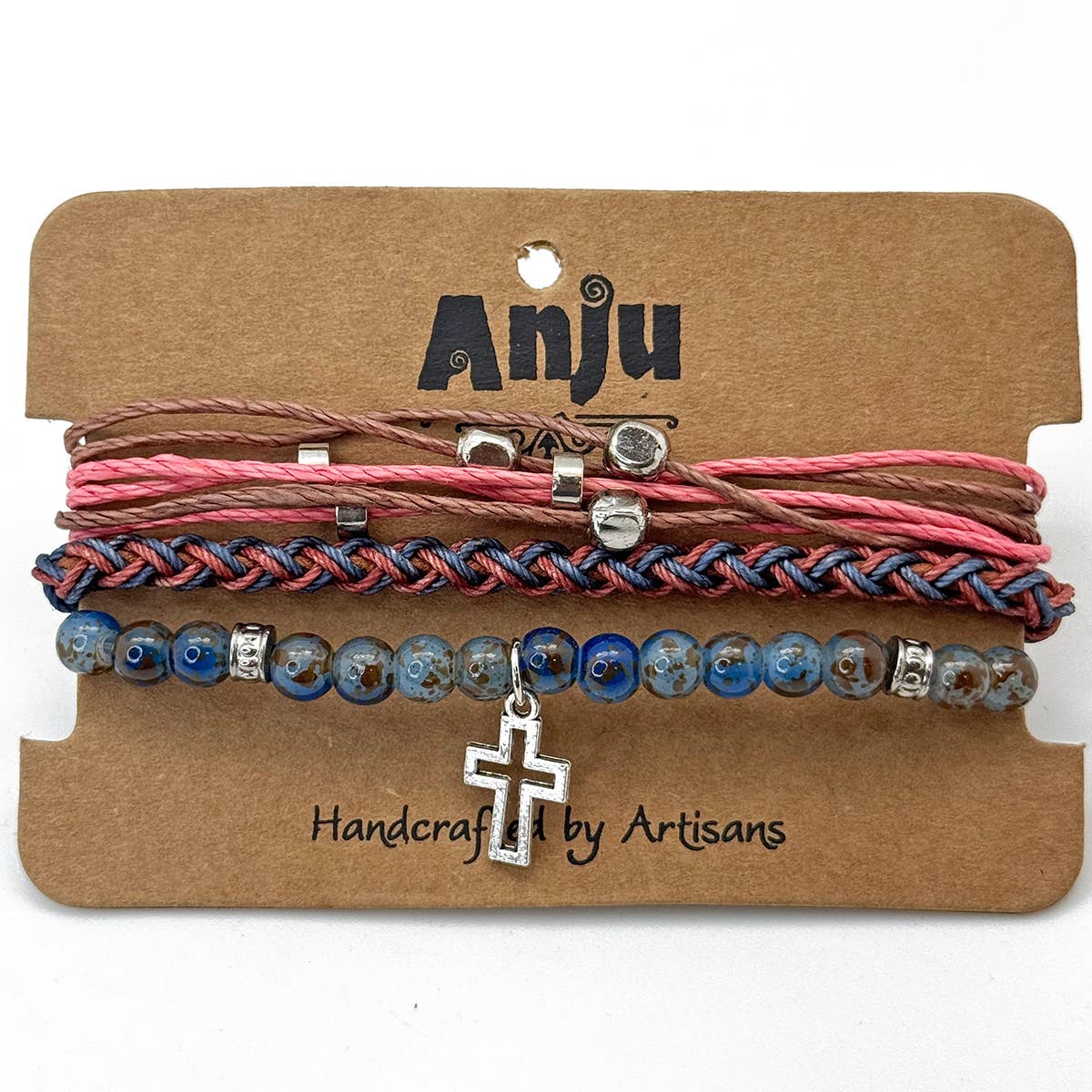 Weave & Wander Dusky Dreams Trio Bracelet Set