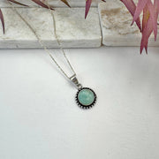 Handcrafted Semiprecious Small Stone Necklace - Amazonite