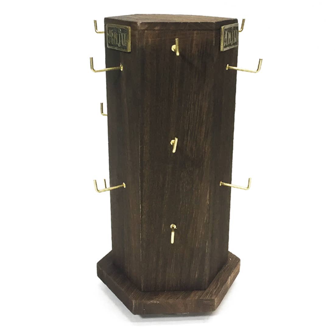 Six Sided Wooden Spinner - Alternating 2 and 3 Hook Panels