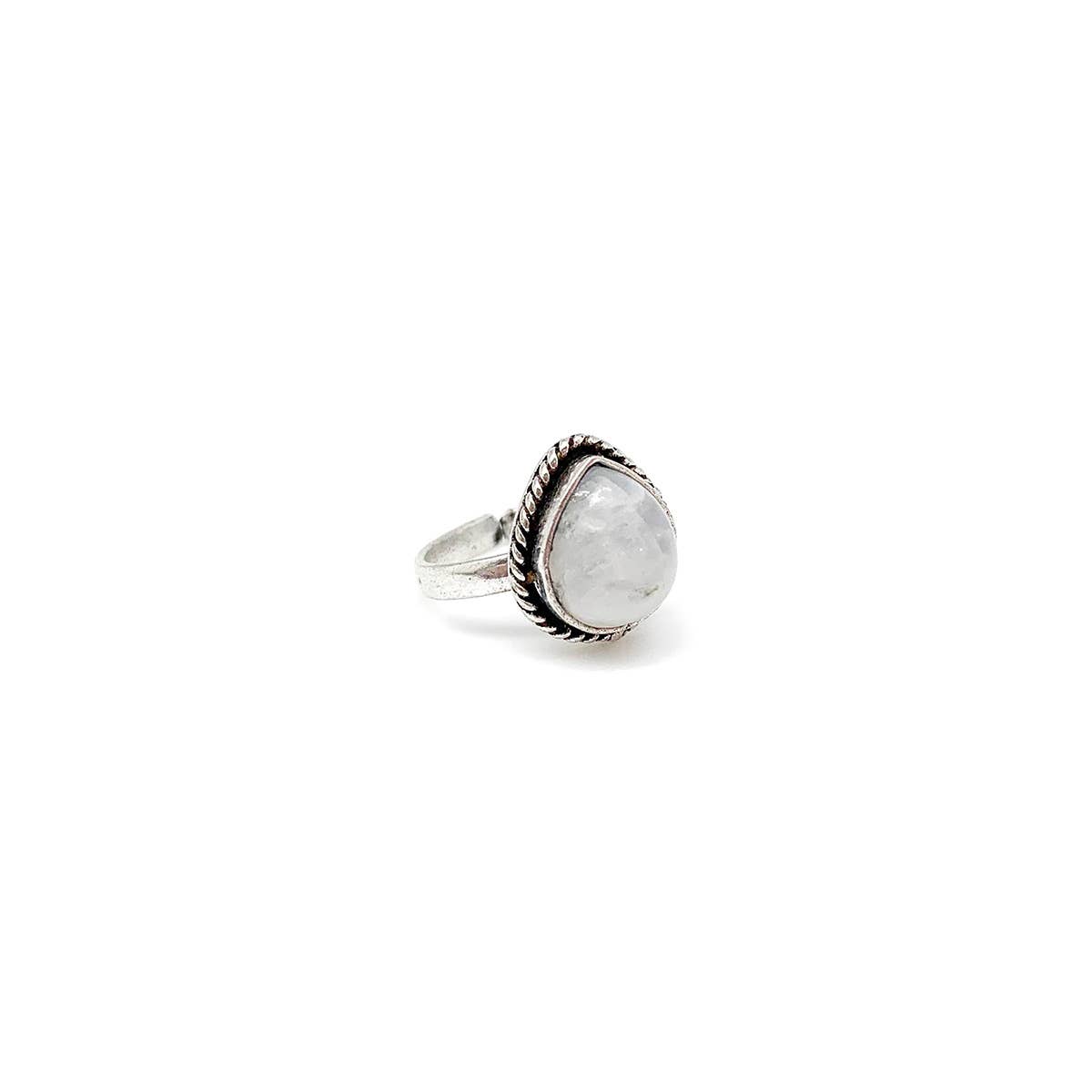 Kashi Semiprecious Small Stone Ring - Moonstone