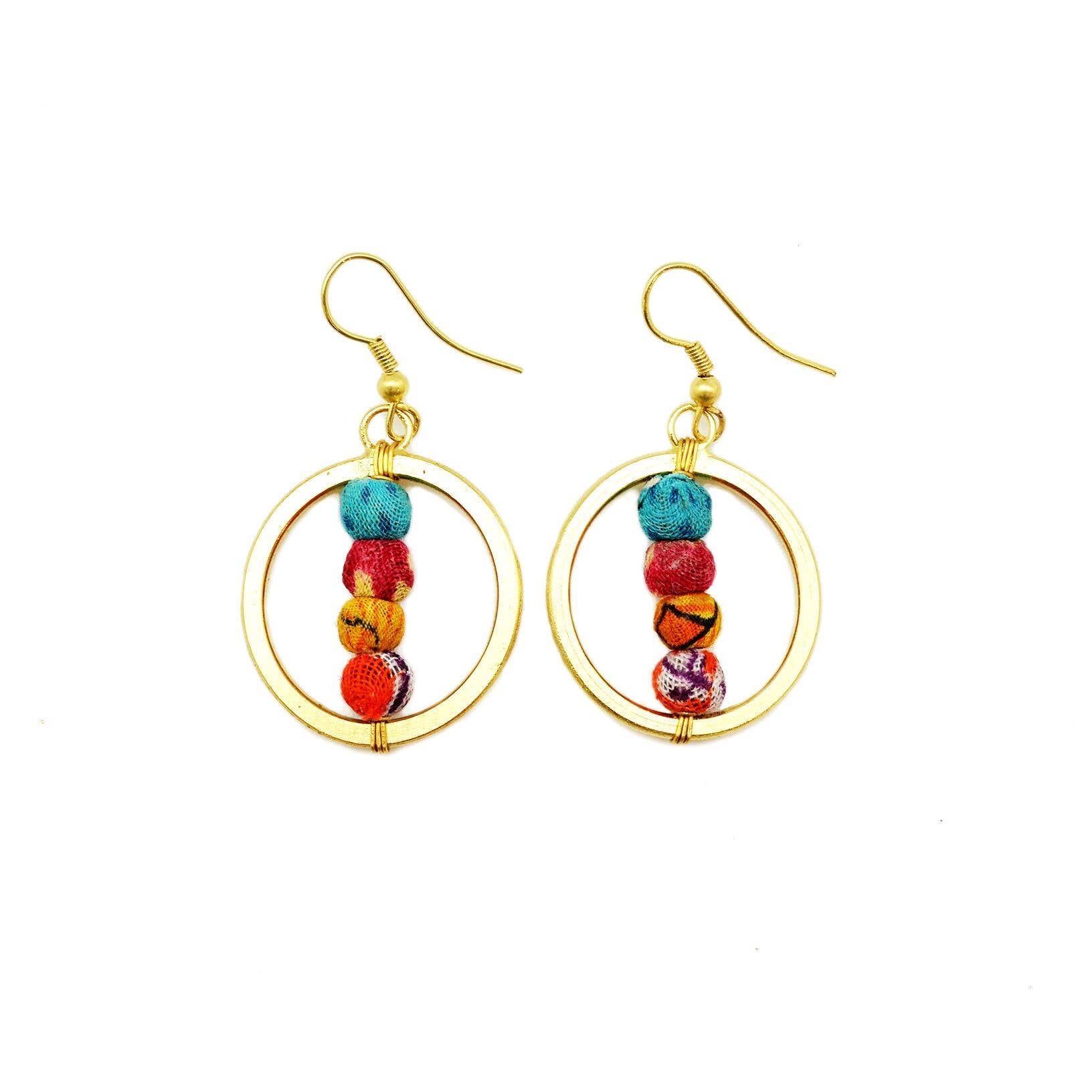 Aasha Row of Beads Earrings