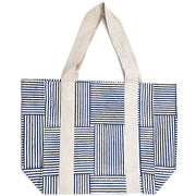 Handcrafted Canvas Bag with Block-Printed  Sailor Chic