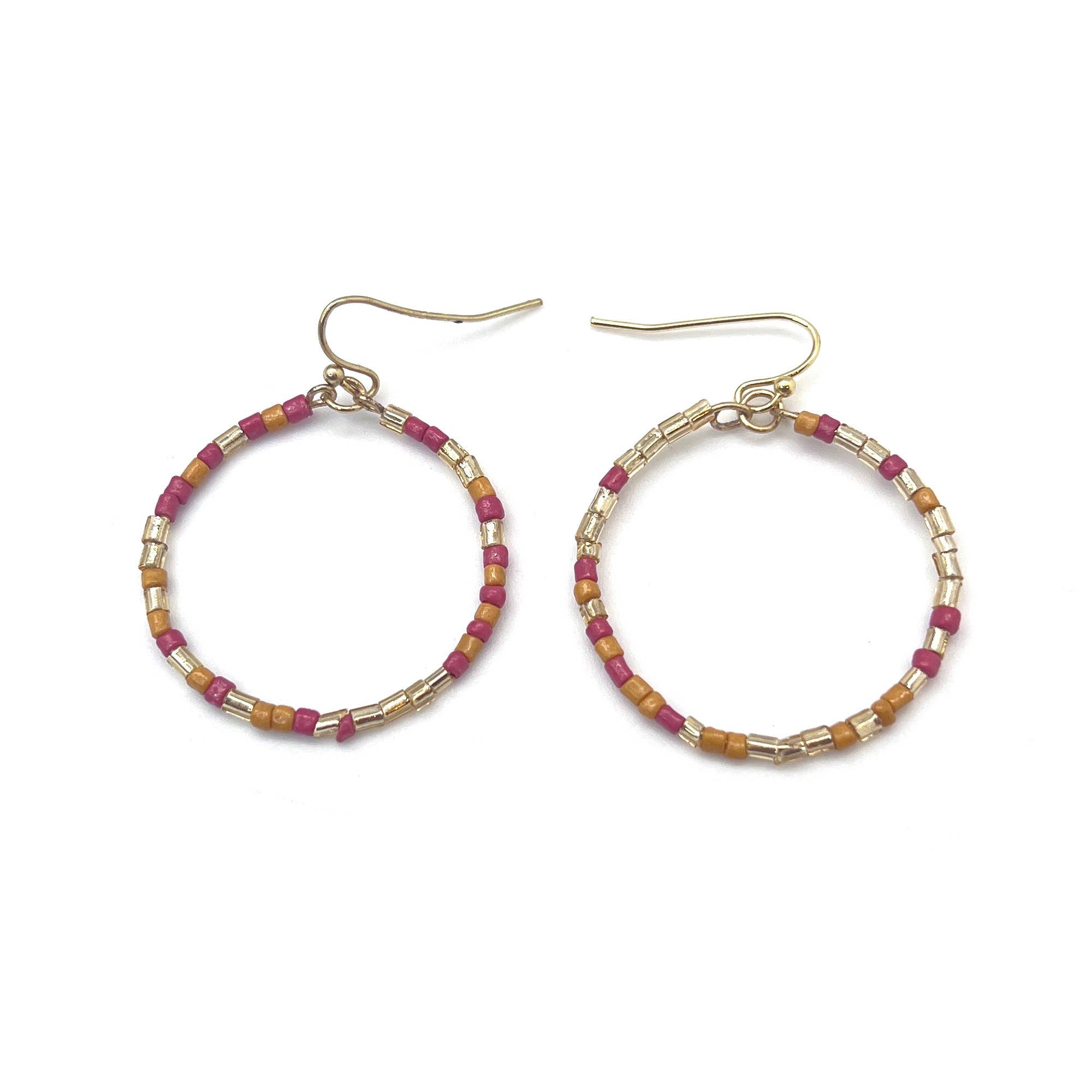 Seed Bead Earring Prepack - 12 Multicolor Earrings & Display