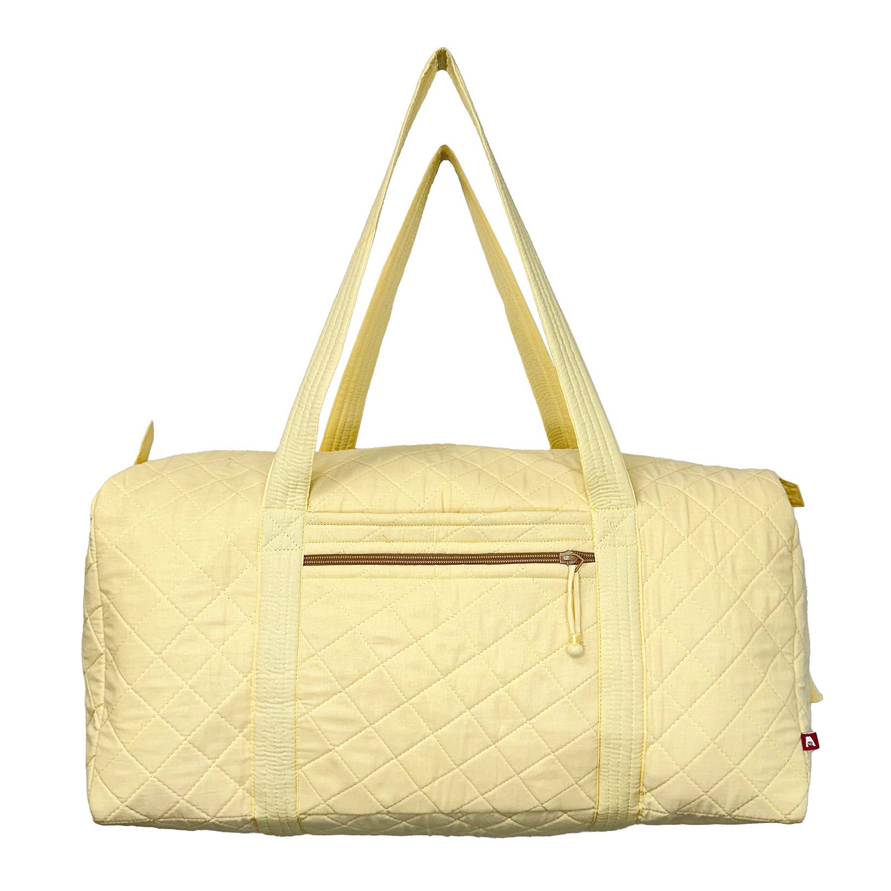 Aviva Collection - Quilted Solid Cotton Duffle Bag