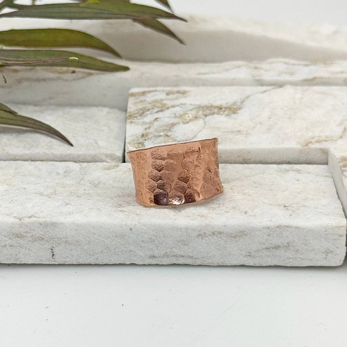 Handcrafted Copper Hammered Ring