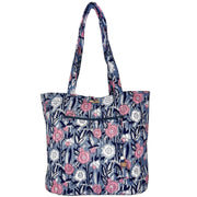 Midnight Blossoms Shoppers Tote - Block Printed Cotton