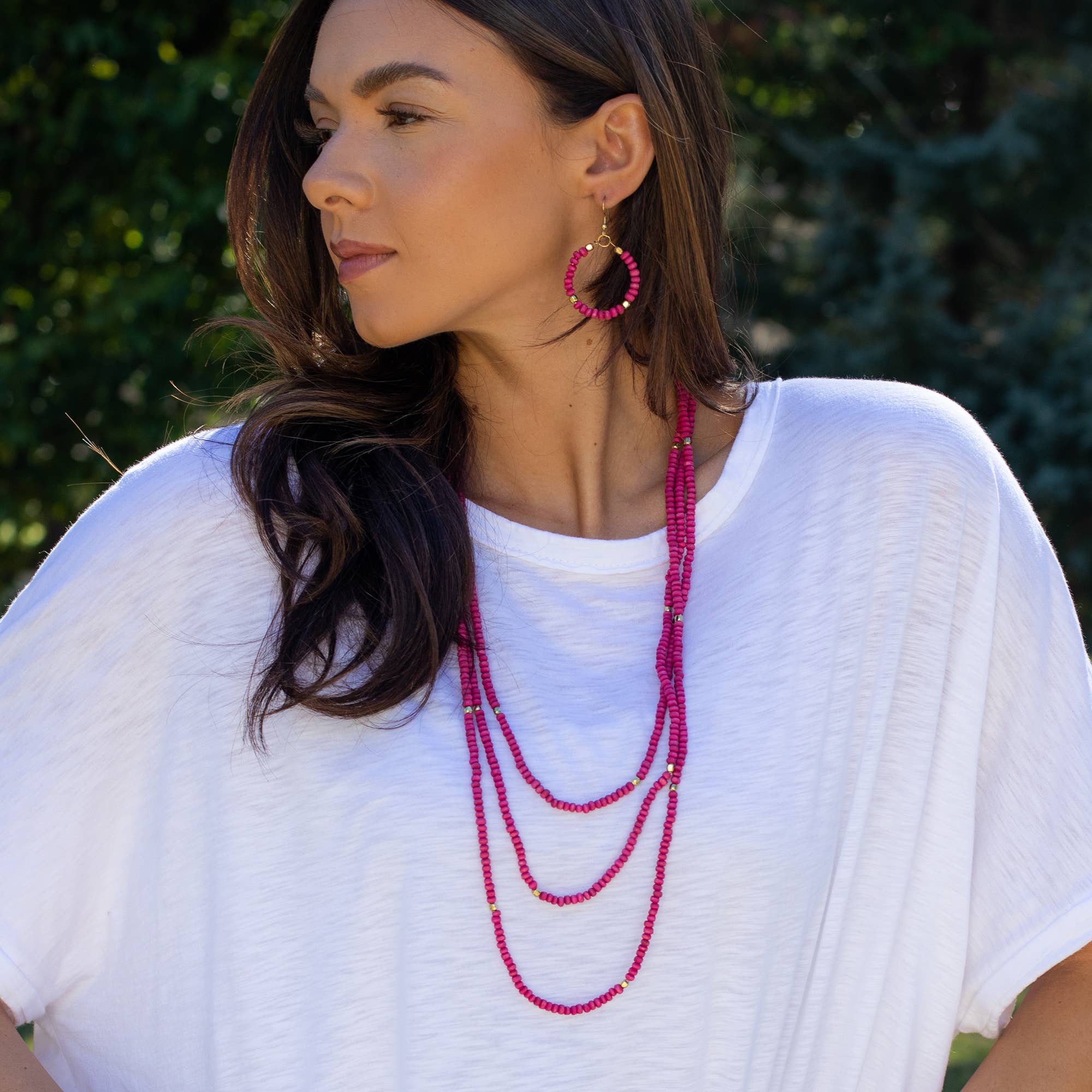 Chromatic Hues Long Necklace Prepack With Display