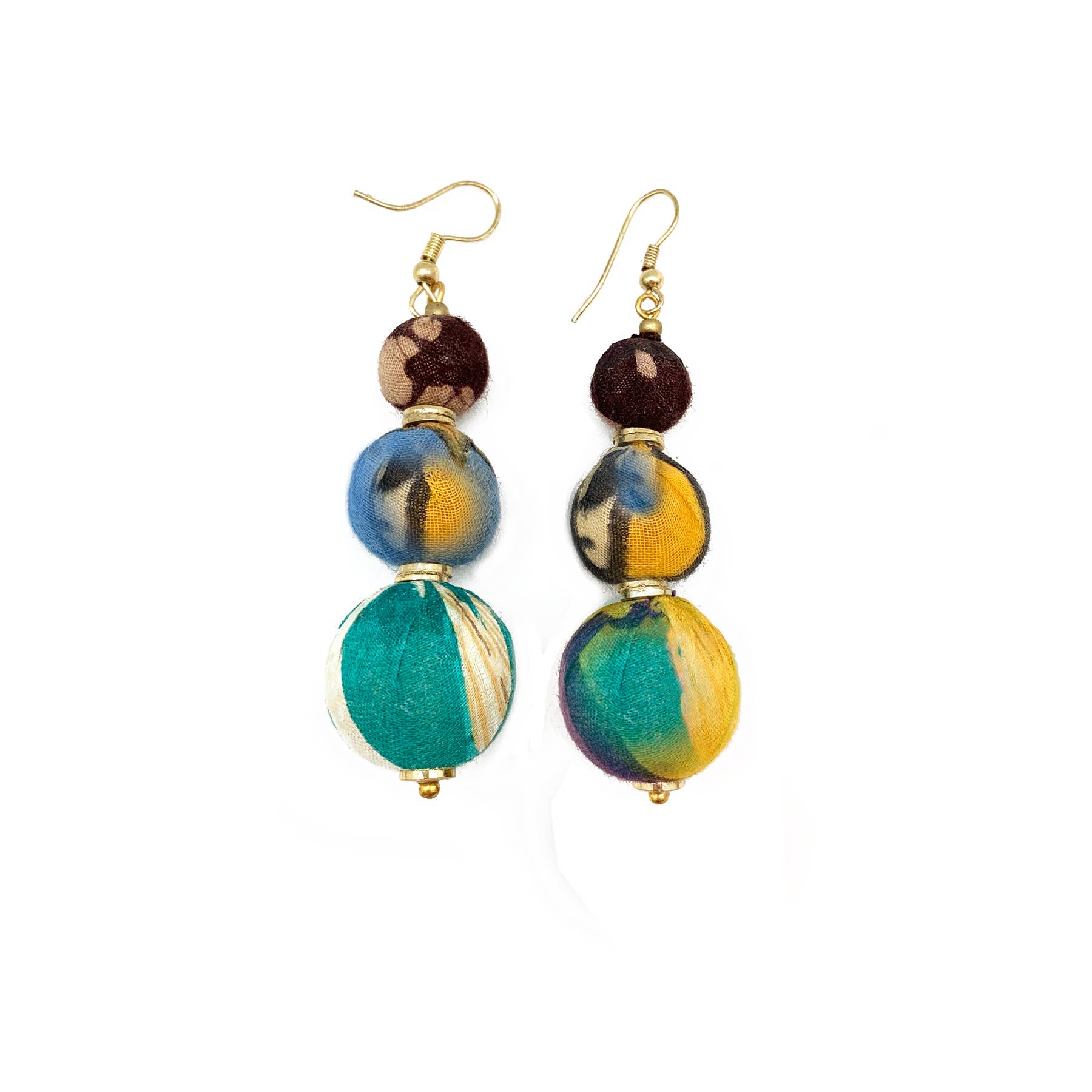 Aasha Kantha Handcrafted Graduated Circles Earrings