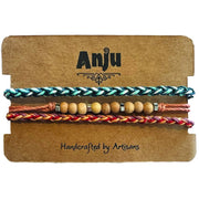 Weave & Wander Peach Horizion Trio Anklet