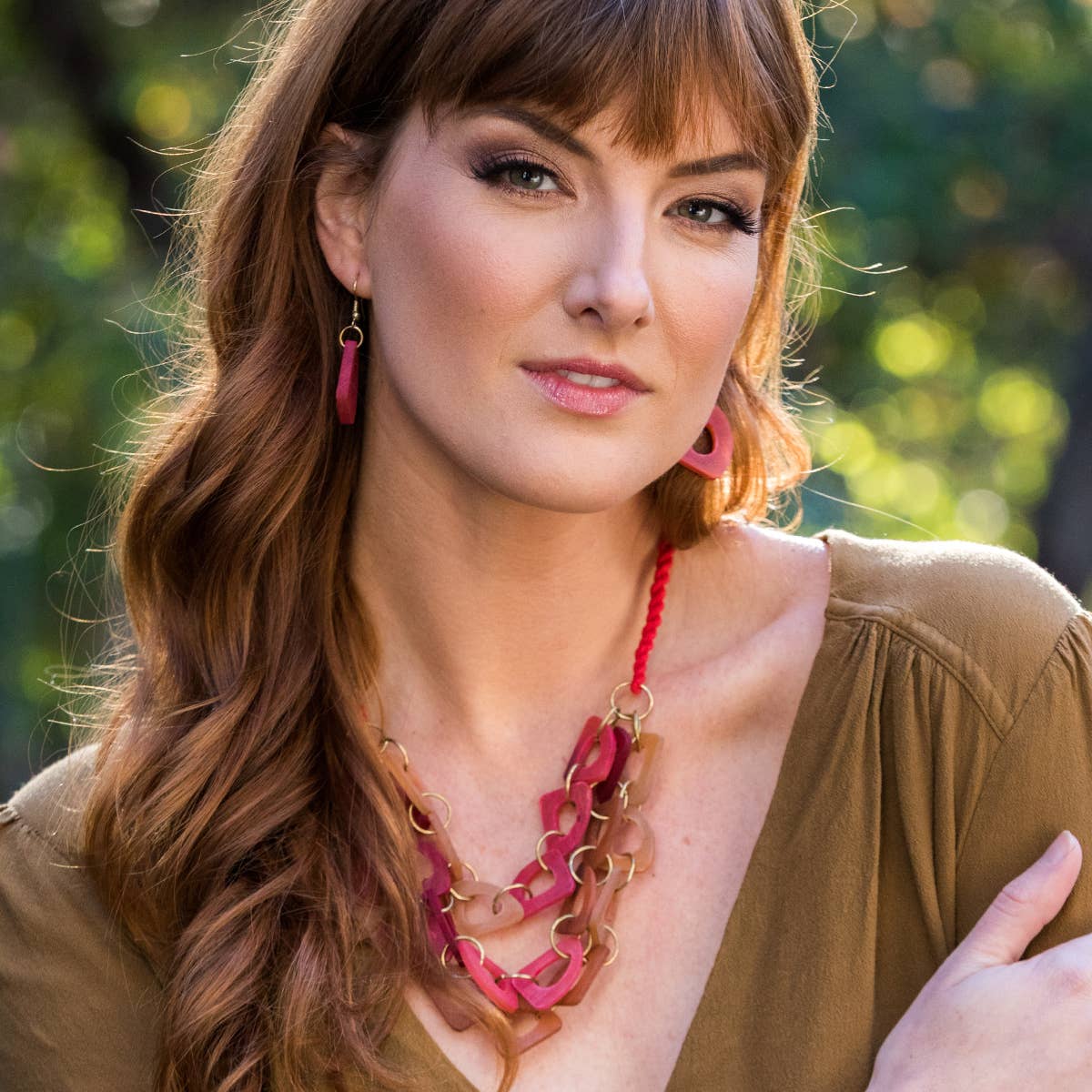 Omala Rosy Cheeks Collection Necklace - Abstract Layer