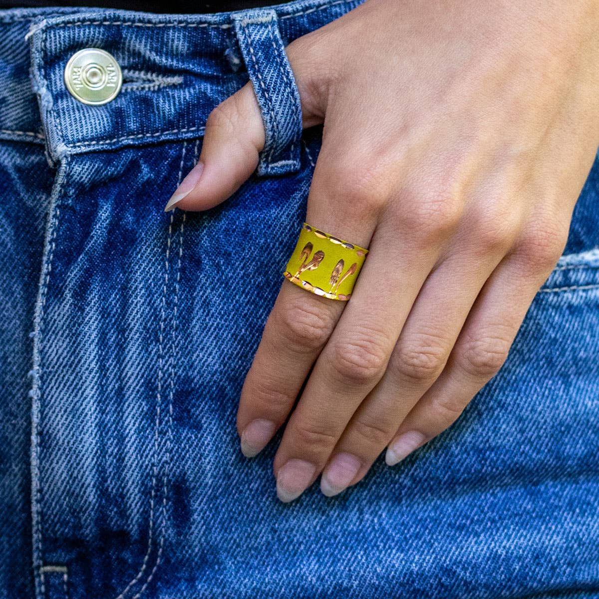 Patina Sunny Swirl Ring