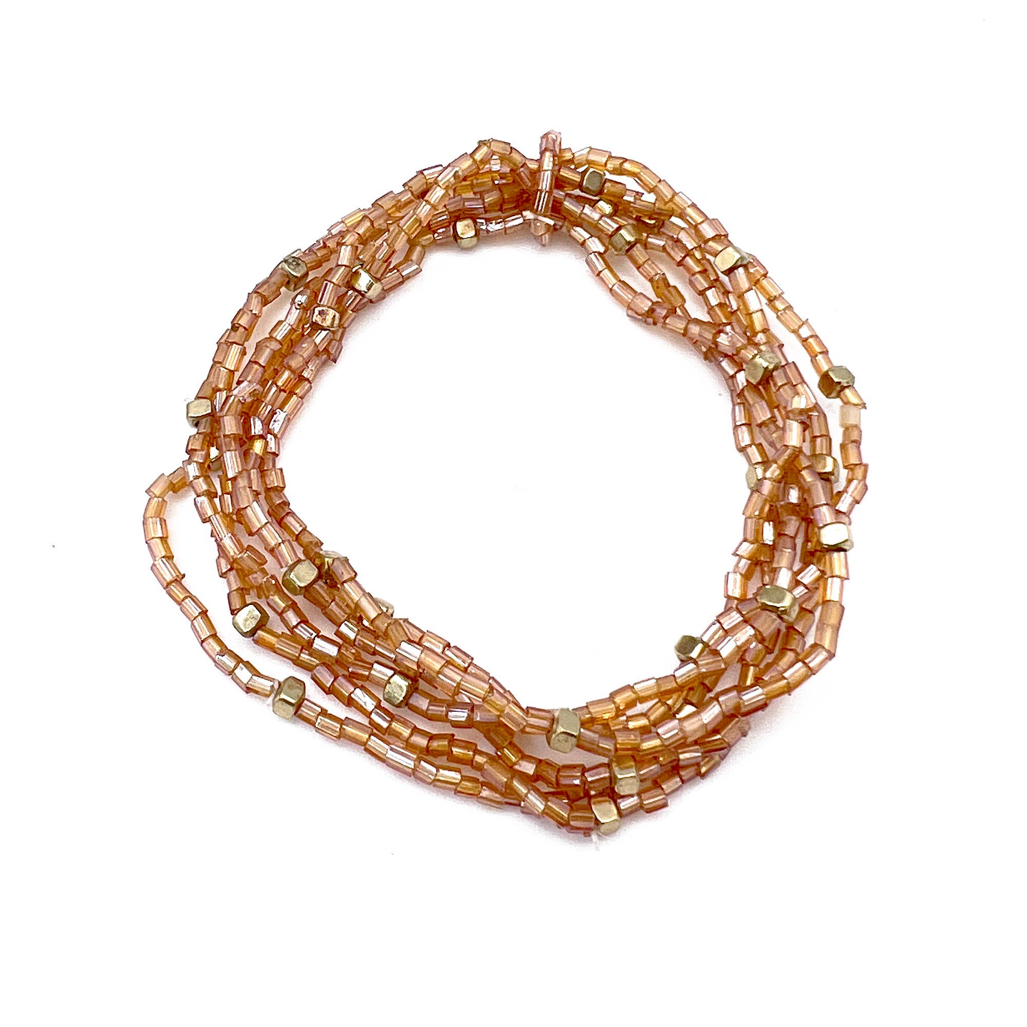 Seed Bead Bracelet Prepack - 6 Stretchy Bracelets & Display