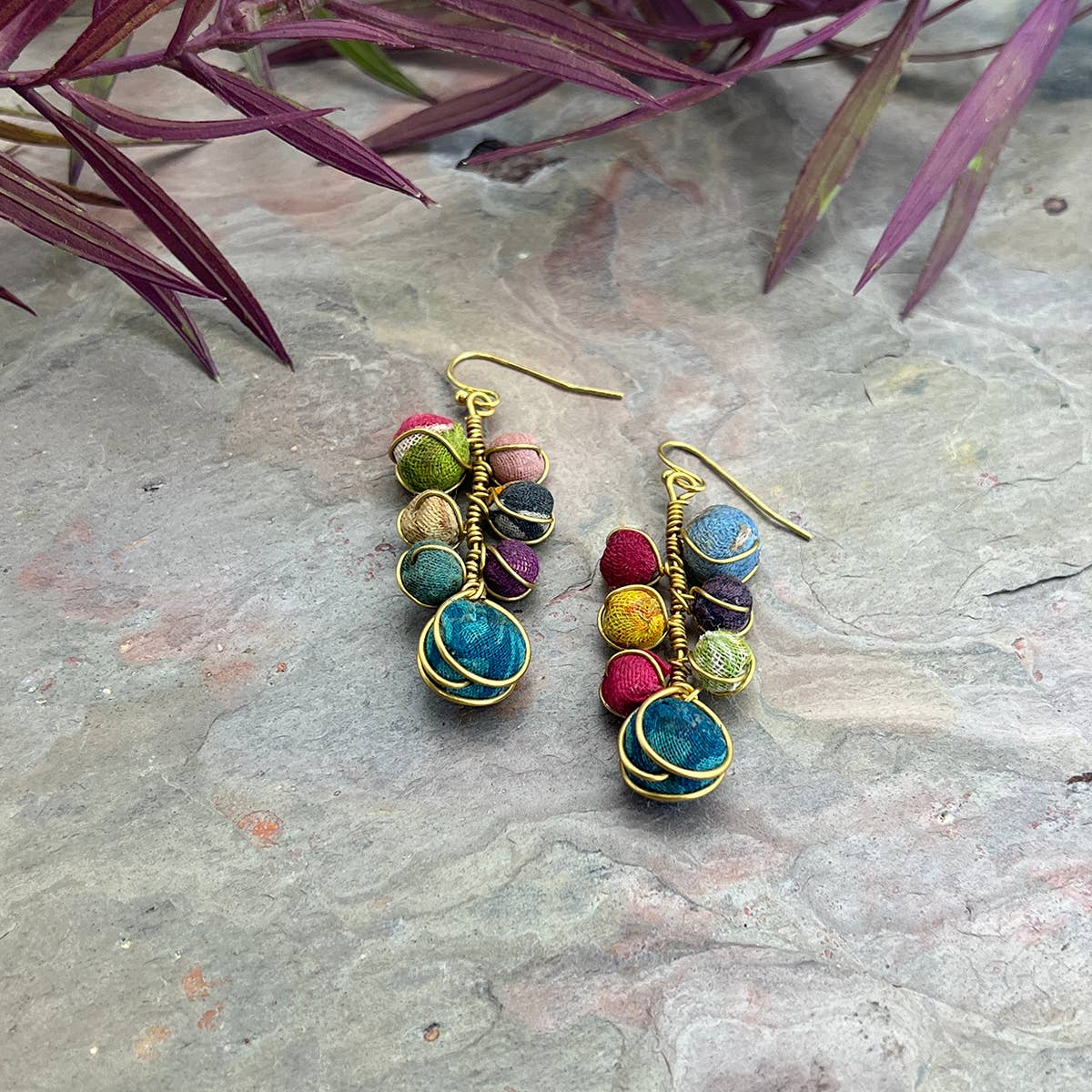 Aasha Beaded Droplet Earrings