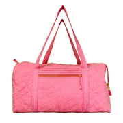 Aviva Collection - Quilted Solid Cotton Duffle Bag