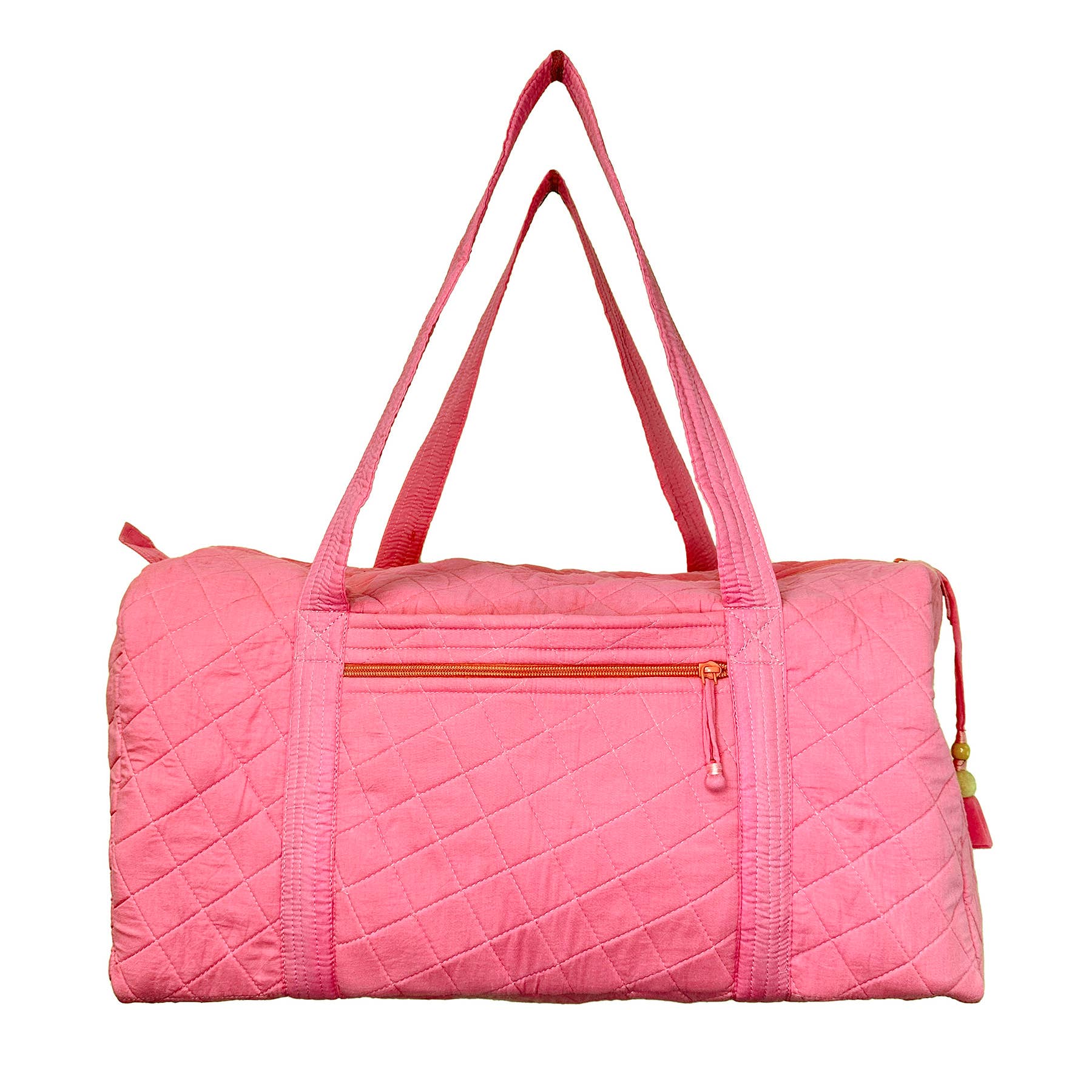 Aviva Collection - Quilted Solid Cotton Duffle Bag