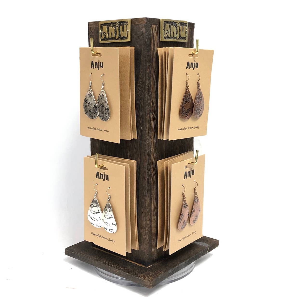 Engraved Earrings Prepack - 32 Pairs and Spinner