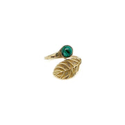 Tanvi Collection Ring - Gold with Malachite