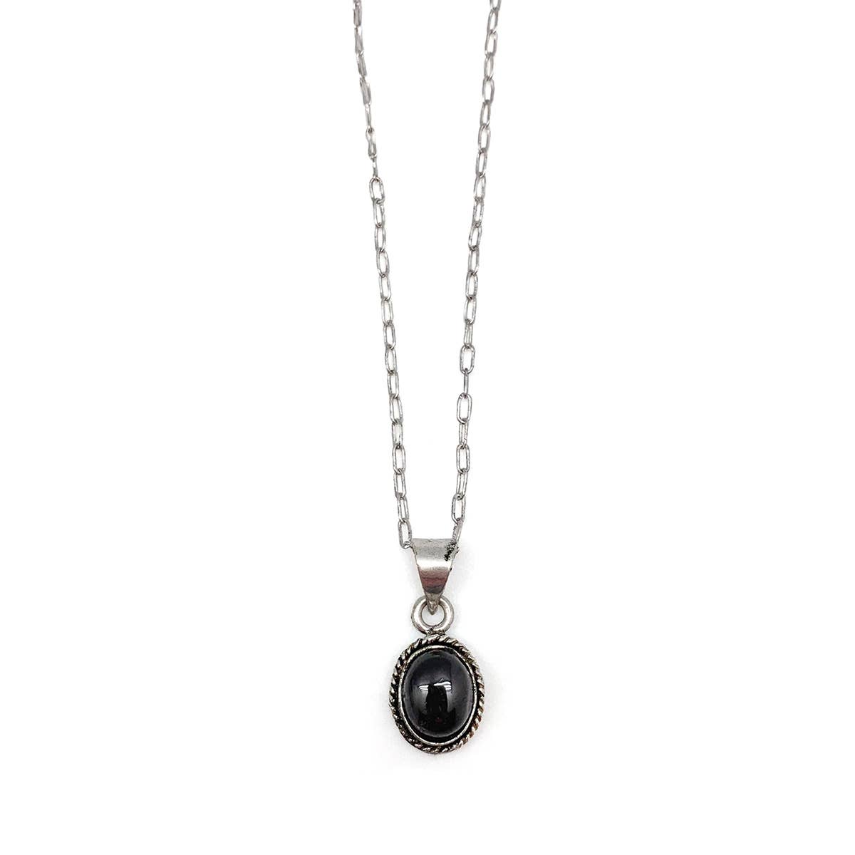 Handcrafted Semiprecious Small Stone Necklace - Garnet