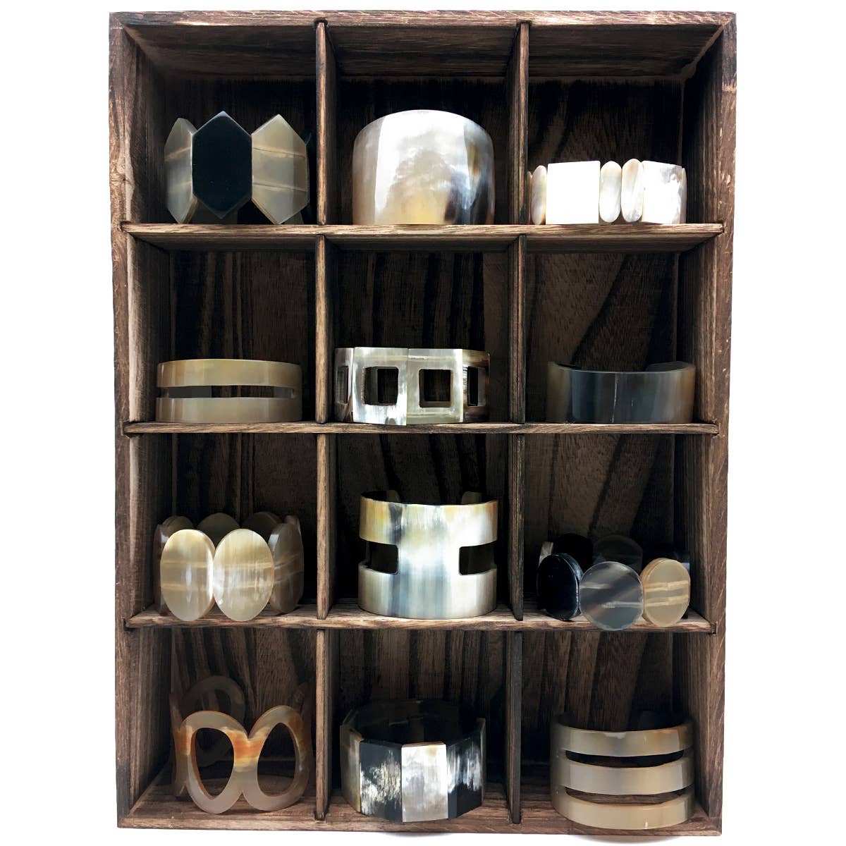 12 Compartment Wooden Tray