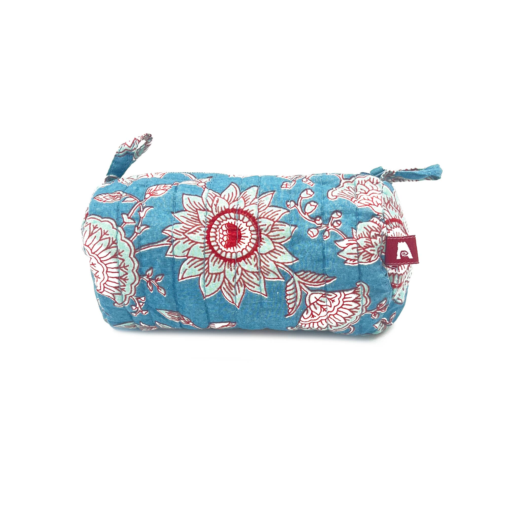 Chippa Sapphire Blooms Round Small Pouch