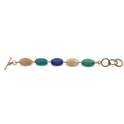 Omala Azure Coast Bracelet - Small Ovals with Toggle Clasp