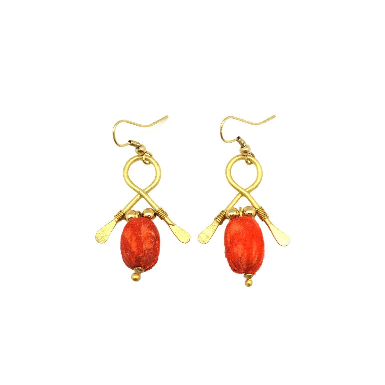 Aasha Kantha Handcrafted Single Bead Earrings