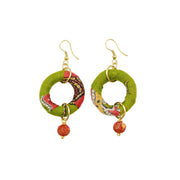 Aasha Wrapped Ring and Bead Earrings